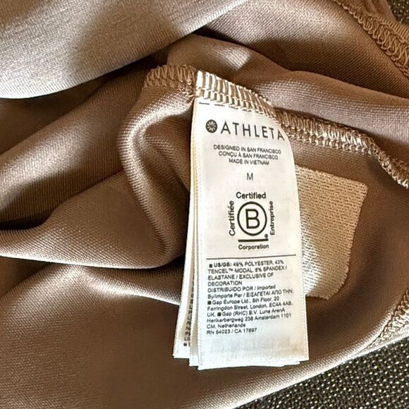 Athleta Taupe Quarter-Zip Sweatshirt - Picture 11 of 13